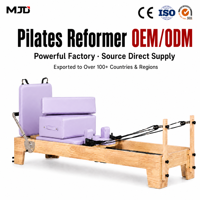 Ensemble de Reformer Pilates pour le Corps, Équipement Professionnel d'Équilibre en Bois pour Yoga et Fitness, Machine de Pilates, Lit et Chaise pour Entraînement à Domicile