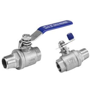 บอลวาล์วสเตนเลสสตีล 304/316 แบบสองชิ้น เกลียวใน  ควบคุมด้วยมือ  ขนาด DN50-DN600  รับผลิตตามแบบ OEM ได้รับมาตรฐาน ISO9001 และ CE สำหรับแก๊สและน้ำ - Product Image 3