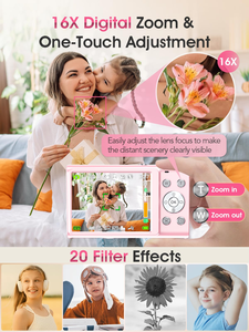 Appareil photo numérique portable 48MP Max avec écran IPS 2,88'' Zoom 16x Vidéo 4K Assistant vocal IA en plastique - Product Image 4