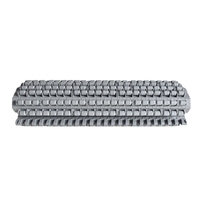 Convoyeur à bande modulaire à surface plane à vitesse réglable de haute qualité KECE, série 1400, nouveau système de rouleaux en nylon, gris, pas de 25,4 mm, garantie 1,5 an
