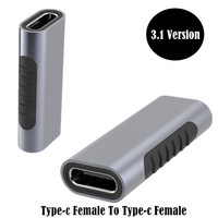 USB 3.1 tipe-c perempuan ke Perempuan 8K Header transmisi kecepatan tinggi USB 4 adaptor fitur penuh 8K 60HZ