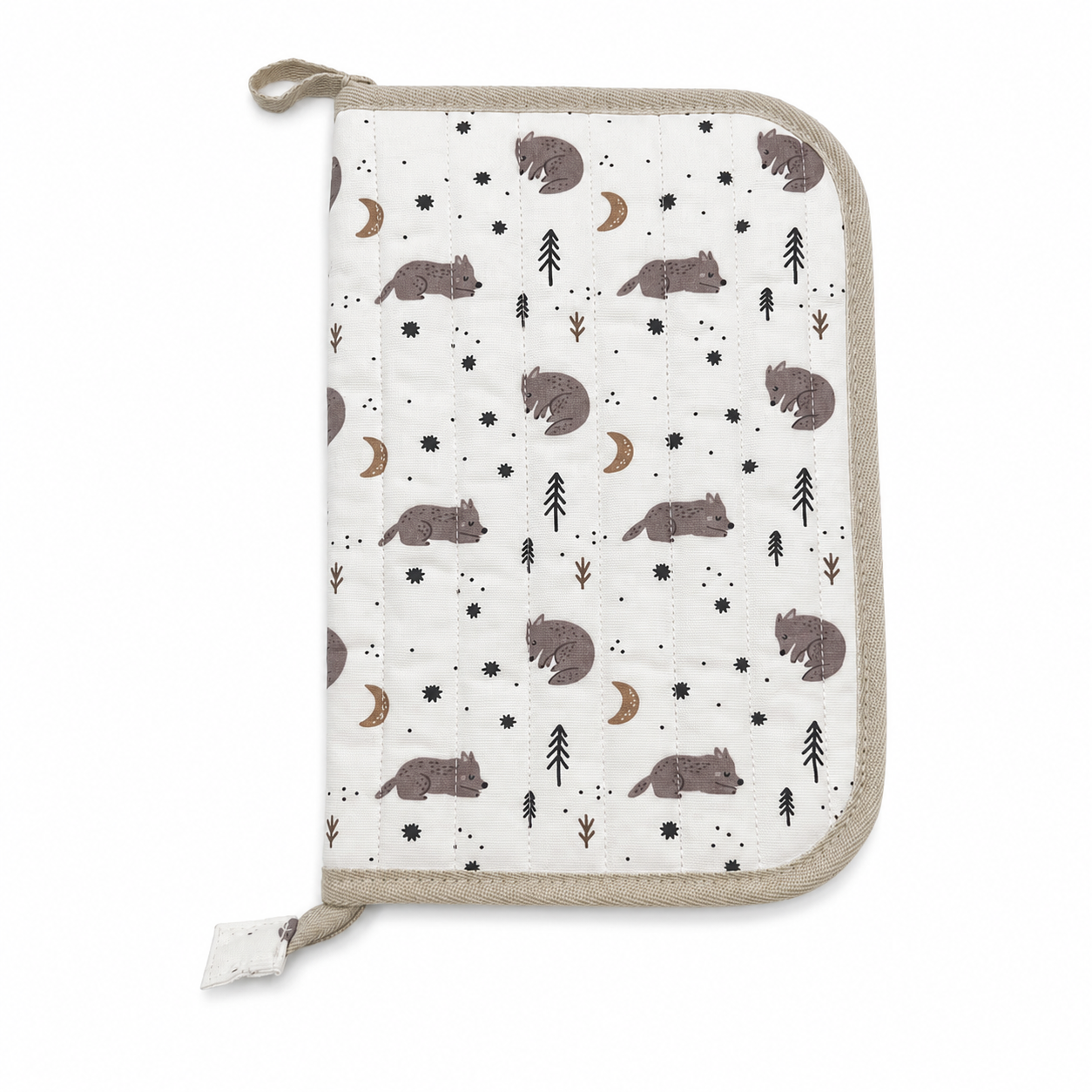 Motif animalier blanc