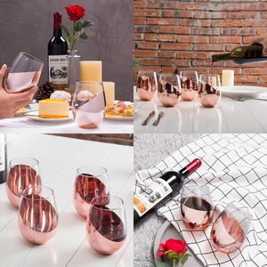 Vaso <span class=keywords><strong>de</strong></span> vino moderno sin plomo, vaso <span class=keywords><strong>de</strong></span> <span class=keywords><strong>oro</strong></span> rosa, venta al por mayor, precio <span class=keywords><strong>de</strong></span> fábrica, <span class=keywords><strong>2021</strong></span> - Product Image 5