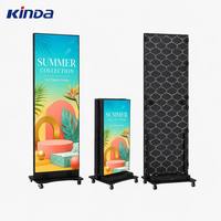 Afficheur LED sur pied P1.5 P1.8 P2, écran LED publicitaire vertical, panneau mural couleur, USB WIFI, affichage LED pour centre commercial