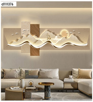 Oturma Odası Dekoratif Yeni Art Deco Kristal Porselen LED Işıklı Lamba Tablo Resimli Kanepe Arkası Duvar