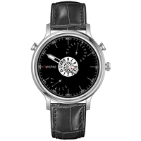 Montre mécanique multifonctionnelle unique et innovante avec boîtier à engrenages lisse et mouvement de boîte de vitesses intégré