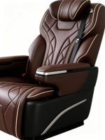 Siège de capitaine électrique réglable haut de gamme pour camping-car avec support pour les jambes et accoudoirs, siège de modification automobile