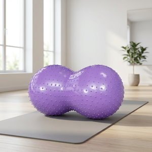 Pelota de Yoga en Forma de Cacahuete, Antiexplosión, de PVC, para Masajes, Ejercicios de Equilibrio, Pilates, Entrenamiento del Core y Embarazo - Product Image 1