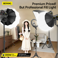 Lumière vidéo LED 300W professionnelle COB, éclairage continu |   Lampe de studio à intensité variable bicolore CRI 95+ 2800-6500K pour YouTube