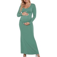 Nouvelles robes de maternité pour femmes enceintes, 61% polyester, 33% viscose