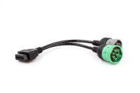 Cable de extensión de diagnóstico OBD II de perfil bajo, macho a hembra, con 16 pines completamente conectados para herramienta de escaneo y lector de códigos, 30 cm