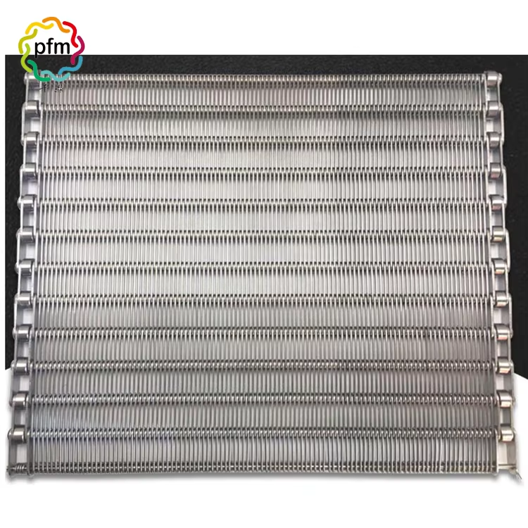 Chain Driven Metal Spiral Mesh Conveyor