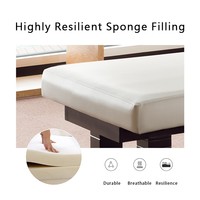 Table de massage électrique moderne à cadre métallique avec dossier réglable pour hôtel et thérapie de beauté