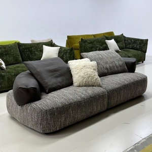 Ensemble modulaire en tissu minimaliste moderne, mobilier de salon de luxe, canapé sectionnel Cloud pour villa et appartement - Product Image 3
