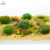 Arbusto y hierba en miniatura para arquitectura, diseño de construcción artesanal DIY, nuevo modelo de Color