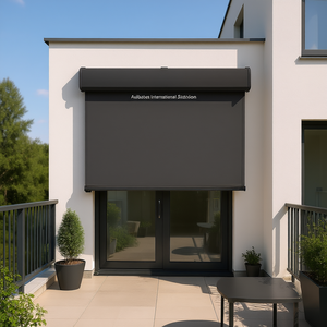 Toldo Lateral Retráctil 55.1x472.4, Mosquitera para Puerta, Poliéster Antracita, Diseño Minimalista, Fácil Instalación - Product Image 3