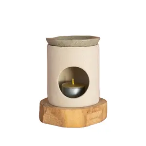 Factory Cheap Price Beautiful Delicate Essential Ceramic Wax Oil Burner Furnace Factory Straight Hair