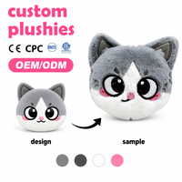 Dompet Boneka Kapas Plush Custom, Dompet Koin Hewan Boneka, Pabrik OEM ODM Grosir, Lembut Lucu Kartun, Hadiah Anak, Resleting, EN71 CE