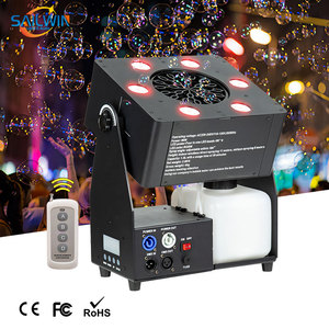 DJ LED Super <span class=keywords><strong>Bubble</strong></span> <span class=keywords><strong>Machine</strong></span> DMX512 remoto 6 uds 4W RGBW LED efecto automático boda burbuja soplado equipo de iluminación de escenario - Product Image 5