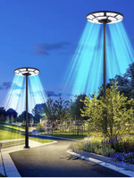 Lampe solaire UFO pour rue, étanche IP65, lumière LED 6000K, éclairage extérieur pour cour, jardin, place publique, cour, rue, garage