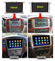 Android 13 Écran tactile IPS complet Autoradio Carplay Lecteur DVD pour Toyota Land Cruiser LC 100 VXR 2002-2007 2 Din GPS Navigation