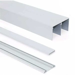 Fábrica! Perfis de Porta Deslizante de Alumínio para Guarda-Roupa OEM Design de Guarda-Roupa de Duas Cores Móveis para Quarto Porta Deslizante de Alumínio - Product Image 1