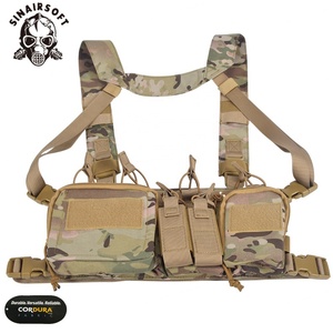 Gilet tactique Sinairsoft de haute qualité en nylon 500D multi-camo, gilet de chasse en polyester avec équipement, veste pour usage extérieur - Product Image 3