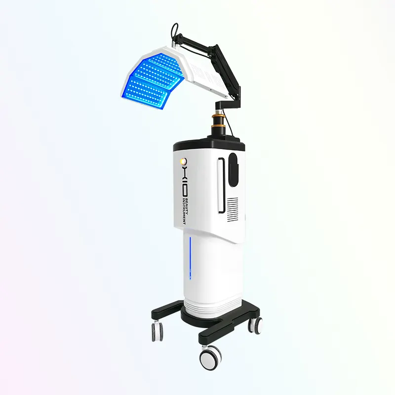 Máquina de terapia de acné con luz LED azul médica para rejuvenecimiento facial Estiramiento DE LA PIEL 7 colores terapia de luz LED Crecimiento de colágeno