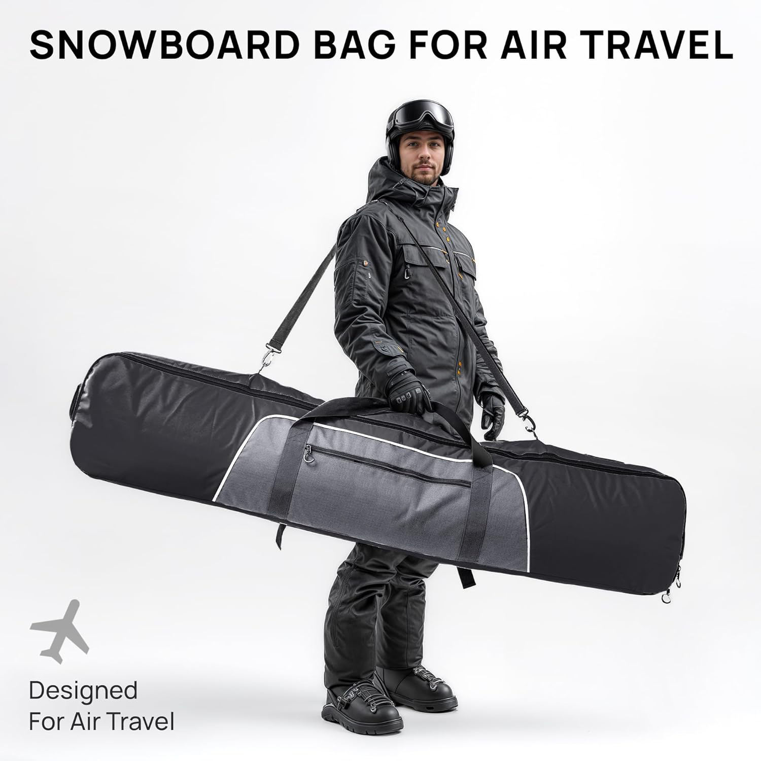 Ski Equipment Snowboard Bag For Air Travel Sac De Bottes De Ski