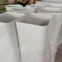 Tube carré en PVC extrudé ODM SY Brand, durable, non toxique, anti-UV, pour hydroponie, longueur personnalisable, 4,0 pouces. Moulage