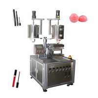 Remplisseur automatique de cosmétiques tourbillon et rayure Machine de remplissage de rouge à lèvres liquide à motif en spirale 2 couleurs