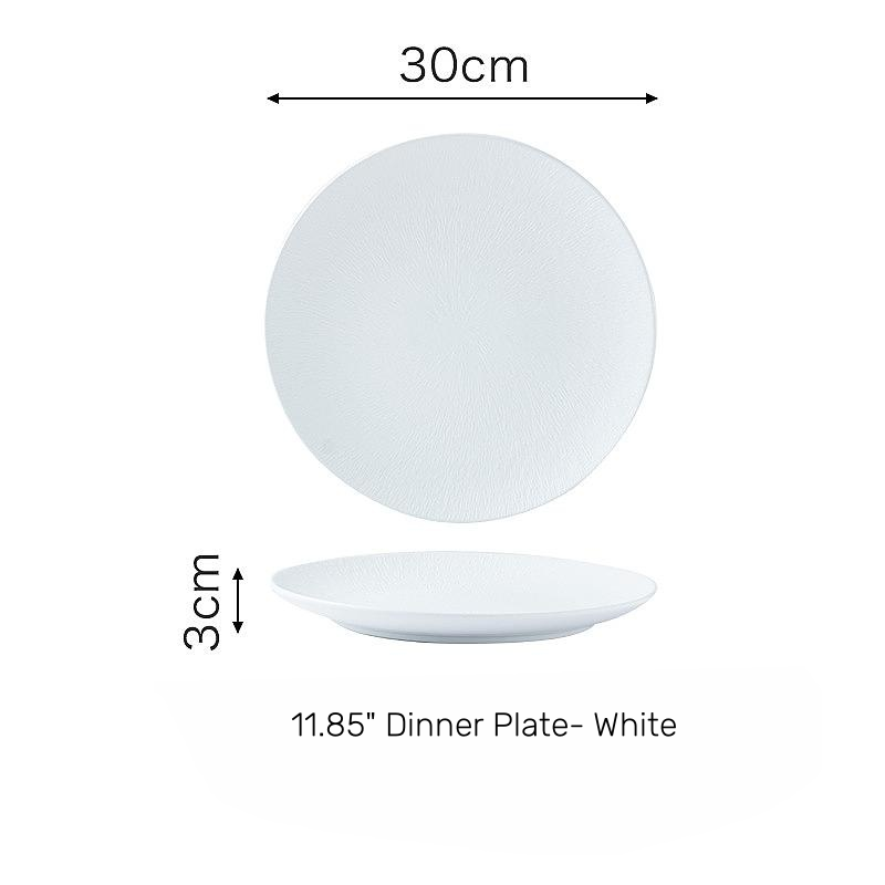 11.85" dinner plate-white