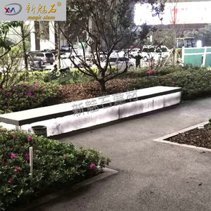New Magic Stone Illuminated <b>Cement</b> Bench XMS-TGSN Hollow Blocks Outdoor Landscaping - Product Image 4