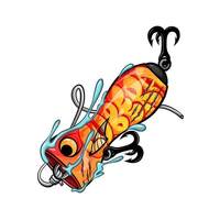 Autocollants pour leurres de pêche 100*60mm, tous types de leurres de pêche, accessoires de pêche