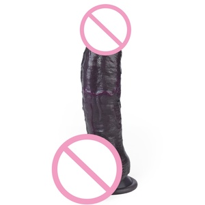 ORALSX 8 Inches Long Black <b>Dildo</b> Realistic Cock Silicone Anal <b>Dildo</b> Female Masturbate Flexible <b>Dildo</b> for Men Women - Product Image 3