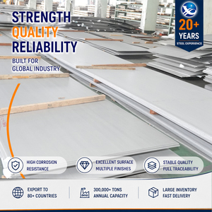 316L 2205 No.1 Finish 10mm x 2000mm 5x10' Skin Passed Stainless Steel Plate for Elevator Manufacturing - Product Image 1