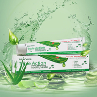 Dentifrice personnalisé à l'aloe vera et à la menthe, sans fluorure, anti-sensibilité, pour un soin doux, l'élimination des taches et une haleine fraîche