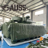 Véhicule de défense aérienne M2 gonflable camouflage sur mesure 1:1, simulation réaliste, pour entraînement, exercice et tournage