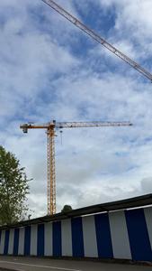 <span class=keywords><strong>Grue</strong></span> à tour de construction 8T sans cabine à plateau plat, Moteur de boîte de vitesses, Engrenage d'orientation, Boîtier de résistance, Section de mât, Grimpement interne - Product Image 2