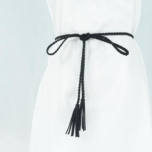 حزام خصر مرن عالي الجودة متعدد الألوان بدون إبزيم من البوليستر قابل للتمدد بتصميم عصري وشعار مخصص 170 سم - Product Image 1