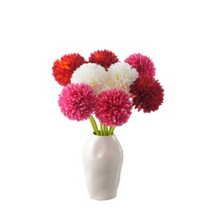 CallaFloral - Ramas Individuales de Hortensias Artificiales, Color Rojo Atardecer, Rojo Rosa, Blanco, Hechas a Mano, Decoración para Bodas - Product Image 5