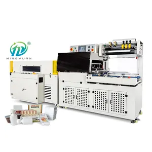 new design Heating PE Film Automatic Shrink Wrapper Machine With Heat Shrink Tunnel