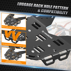 Portapacchi Posteriore NICECNC per Moto, Portabagagli per <span class=keywords><strong>KTM</strong></span> <span class=keywords><strong>690</strong></span> <span class=keywords><strong>Enduro</strong></span> R EnduroR 2019 2020 2021 2022 <span class=keywords><strong>2023</strong></span> - Product Image 5