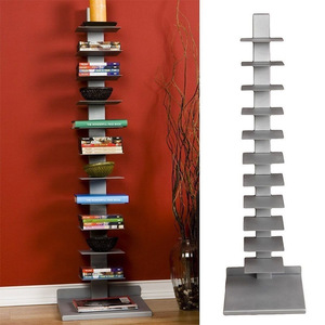 Estantería Metálica Ahorradora <span class=keywords><strong>de</strong></span> Espacio, Librería <span class=keywords><strong>en</strong></span> <span class=keywords><strong>Forma</strong></span> <span class=keywords><strong>de</strong></span> Árbol, Librería Estrecha Simple y Económica - Product Image 4