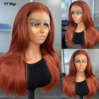 350 #   Perruque synthétique Lace Front 13x4 Futura ondulée naturelle marron avec raie au milieu, sans colle, résistante à la chaleur (Japon), pour usage quotidien féminin