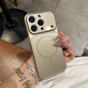 Tendenze di colore originale magnetico PC vetro smerigliato custodia del telefono cellulare per <span class=keywords><strong>iPhone</strong></span> 17 Air 16 Pro Max obiettivo della fotocamera Corning Back Tpu <span class=keywords><strong>Cover</strong></span> - Product Image 5