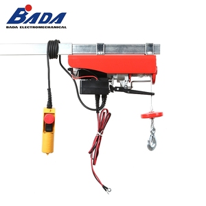 BADA 12V/24V kawat listrik tali kerekan 400W 200kg 6m 400kg 3m Motor Drive Mini listrik angkat kerekan rantai - Product Image 3