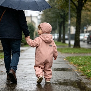 Traje Impermeable <span class=keywords><strong>de</strong></span> una Pieza con Capucha para Niñas, Ropa <span class=keywords><strong>de</strong></span> <span class=keywords><strong>Lluvia</strong></span> <span class=keywords><strong>de</strong></span> PU Reciclada - Product Image 2