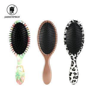 Cepillo de Pelo de Lujo para Mujer, Desenredante, Tipo Pala, Rosa Amarilla, <span class=keywords><strong>Nish</strong></span> <span class=keywords><strong>Man</strong></span>, para Pelucas Rizadas, con Cerdas de Jabalí, Logotipo Personalizado, Uso en Salón, Plástico - Product Image 1