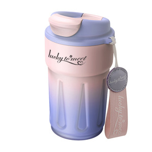 Taza de café de acero inoxidable 316, vaso de viaje portátil con aislamiento al vacío de 500Ml para hombres, mujeres, estudiantes, coches, taza de regalo - Product Image 5